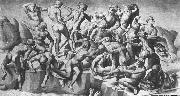 Michelangelo Buonarroti Battle of Cascina oil